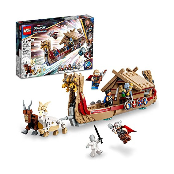 Lego Marvel Barco Thor Set 76208 Figuras Vengadores 564 Piez