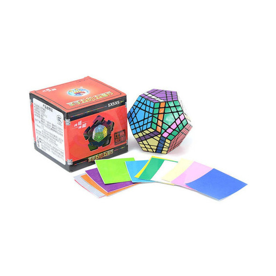 Cubo Shengshou Gigaminx Base Negra Megaminx 5x5 Color De La Estructura Base Negra