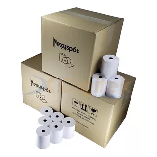 Nexuspos 80x50 Mts Térmico De 1 Hoja De 48g Color Blanco De 30 Unidades Por Pack
