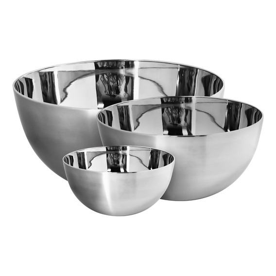 Set X 3 Bowls Tezzio Acero Inoxidable