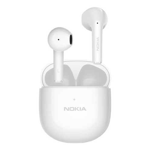 Auriculares in-ear inalámbricos Nokia Essential True Wireless E3110 blanco con luz LED