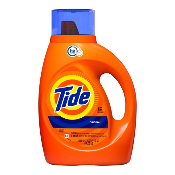 Detergente Liquido Tide He Original 32ld 1,36lts 