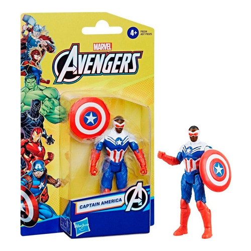 Figura Marvel Avengers Capitán América 10cm Hasbro Epic Hero