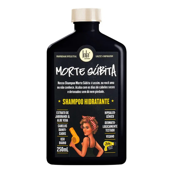  Shampoo Hidratante Morte Súbita X250 Ml Lola