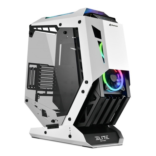 Gabinete Gamer Sharkoon Elite Shark Ca700 5 Fanes 120mm Argb Color Blanco