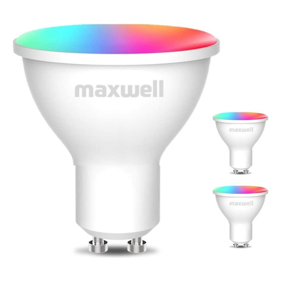 Ampolletas Inteligentes Set X3 Maxwell Gu10 Wifi Tuya Rgb 5w