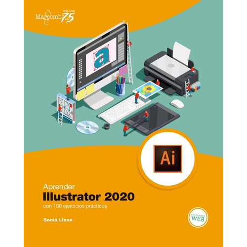 Libro Técnico Aprender Illustrator 2020 Con 100 Ejercicios
