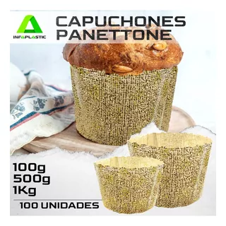 Capuchones Panettone 100g 500g 1kg Con 100 Unidades