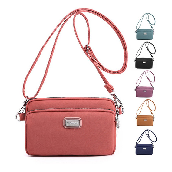 Bolsa De Mano De Nailon Horizontal Para Mujer