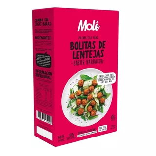 Premezcla Para Bolitas De Lenteja Sabor Barbacoa Mole 200 Gr