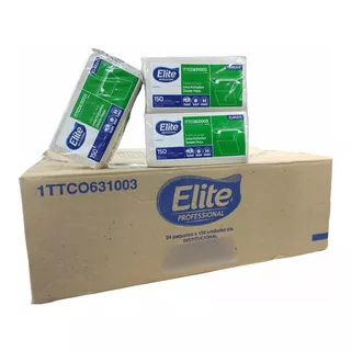 Toalla Para Manos Elite 24 Paquetes De 150 Hojas Caja