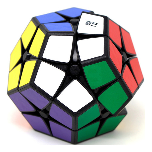 Megaminx Magic Cube Qiyi Kilominx 2x2, color negro