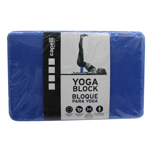 Bloque De Ejercicios De Espuma Yoga Pilates Ejercicio Mnn Color Azul