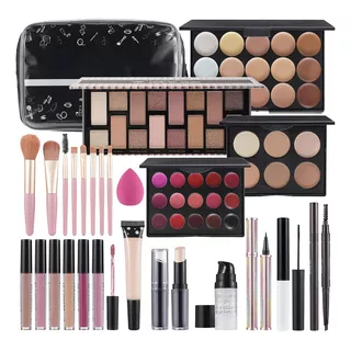 Kit Maquillaje Mujeres Adolescentes Niñas Sombra Ojos, Brill