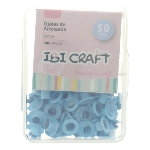 Ojalillo Ojal Aluminio Eyelet Ibi Craft Celeste Pastel X 50