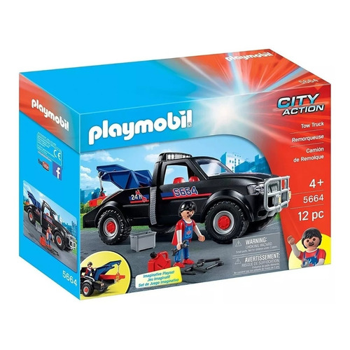 Figura Armable Playmobil City Action Camión De Remolque 3+ Cantidad de piezas 12