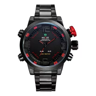 Relógio Masculino Weide Anadigi Wh-2309b Vermelho