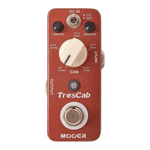 Pedal de efecto Mooer Micro TresCab MTC1  rojo