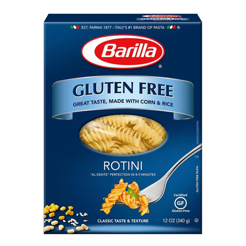 Pasta Barilla Gluten Free Rotini 340g