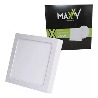01 Plafon Painel Led Sobrepor Quadrado 24w 6500k  - Maxxy