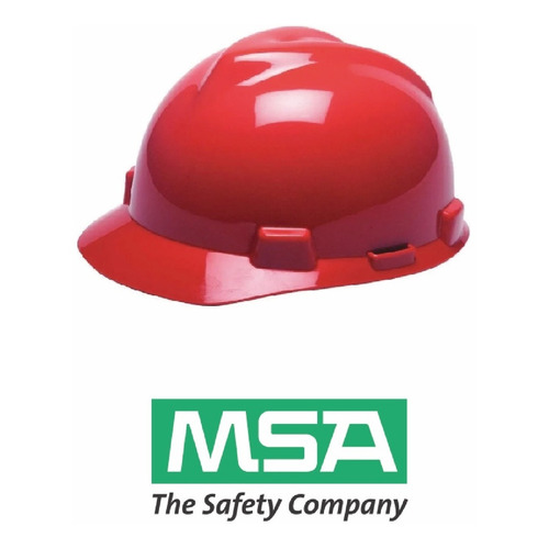 Casco De Seguridad Tipo Cachucha V-gard Rojo, Matraca Msa