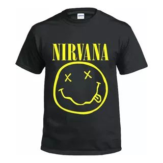 Remera Algodon 100% - Nirvana Smiley