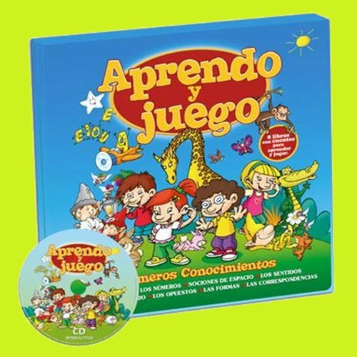 Libro Aprendo Y Juego - Primeros Aprendizajes X 8 Tomos +cd