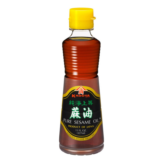 Aceite de sesamo puro Ajonjoli Kadoya 327ml Japón