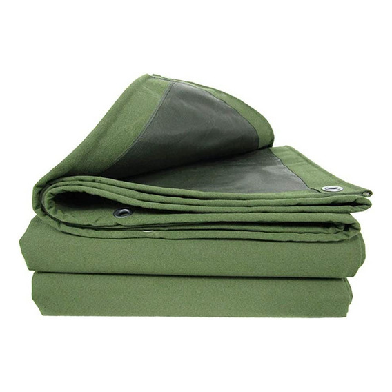 Lona Gruesa Verde Militar Reforzada Impermeable 3x3 M