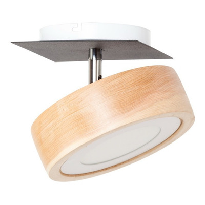 Aplique 1 Luz Led Leon Negro Madera Movil Diseño Moderno