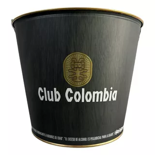 Balde Cubeta Redonda Hielera Tobo Cerveza Club Colombia  1a