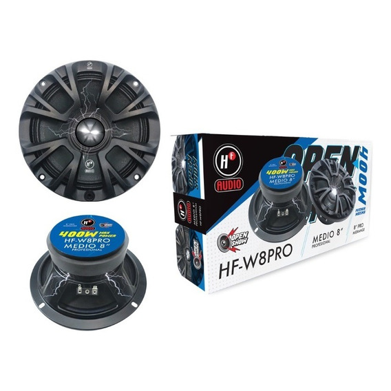 Set De Medios Hf Audio 8   60 Watts 2 Vías Hf-w8pro