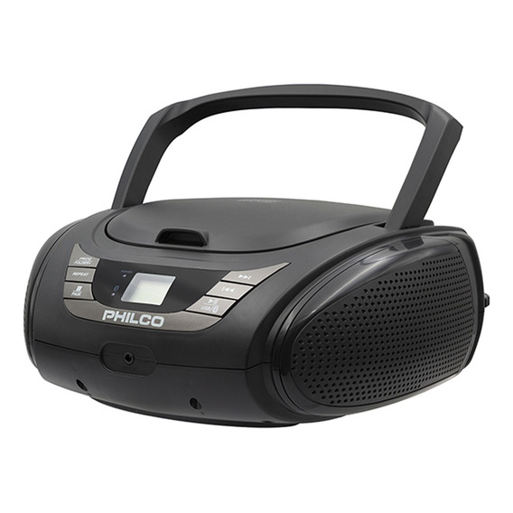 Radio Reproductor Portatil Boombox Bluetooth Cd Mp3 Negro