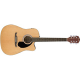 Guitarra Electroacustica Fender Fa125 Ce Natural, Meses Color Natural Orientación De La Mano Derecha