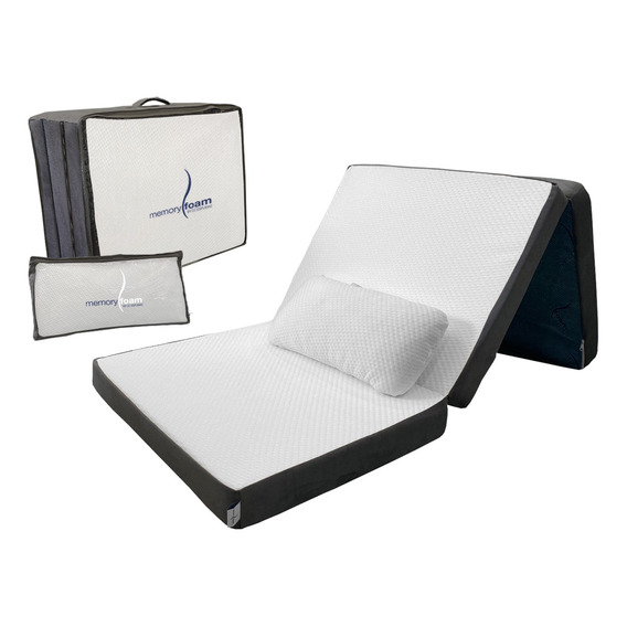 Pack De Colchón Plegable Con Maleta + Almohada Estándar