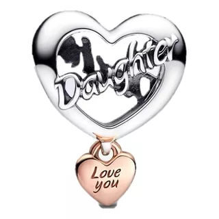 Pandora Charm Corazón Te Amo Hija Plata + Kit De Regalo