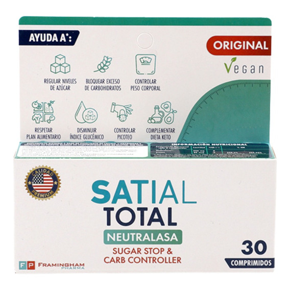 Satial Total Sugar Stop & Carb Controller X 30 Comprimidos