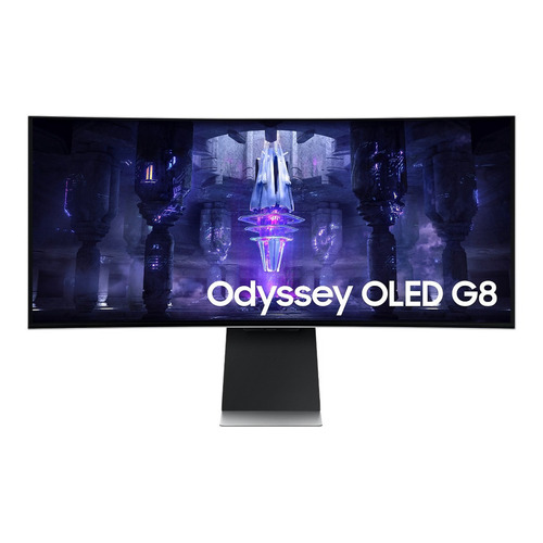 Monitor gamer curvo Samsung Odyssey OLED G8 S34BG85 LCD 34" plateado 100V/240V