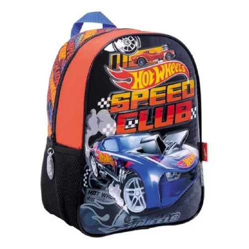 Mochila Espalda 16 Hot Wheels 75102 Color Rojo