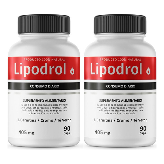 Pack por 2 Lipodrol Natural Para Bajar De Peso Sabor Sin Sabor