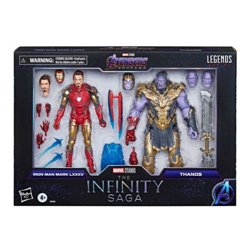 Figuras De Acción Marvel Legends Series Iron Man Y Thanos +3