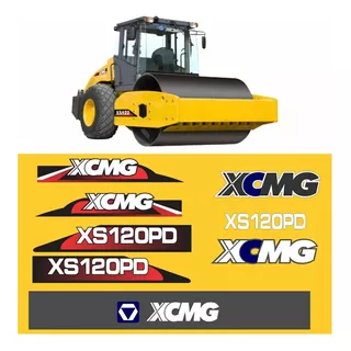 Adesivo Compatível Com Rolo Compactador Xcmg Xs120pd