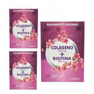 Colágeno + Biotina X3 Softgel - U - Unidad a $86000