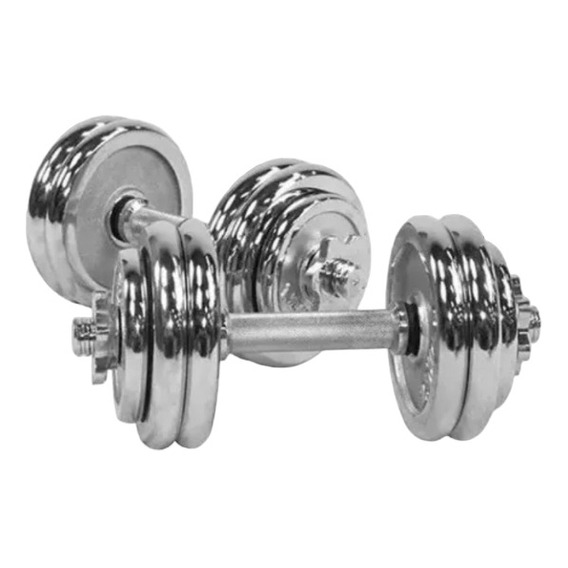 Set Pesas Phanter Pro Fit 008 30kg C/mancuerna-disco Acero