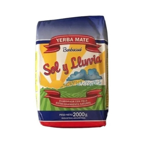 Yerba Mate Sol Y Lluvia 10 Kg (en Paquetes De 2 Kg) Floresta