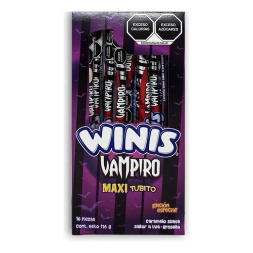 Winis Maxi Tubito Varita Vampiro 16 Piezas