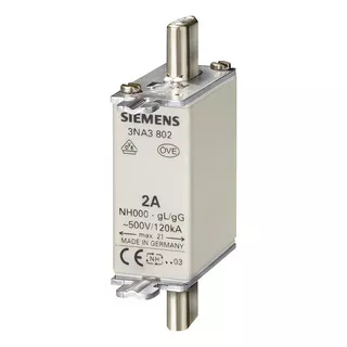 Fusible Nh T000 20 A 3na3807 Siemens