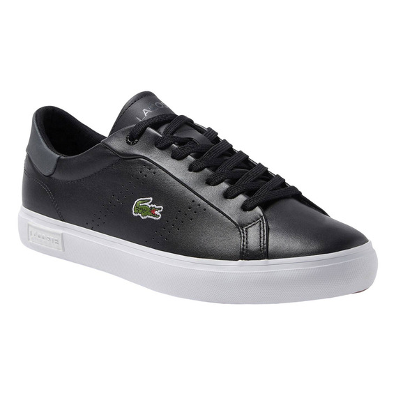 Sneakers Lcst Powercourt Vulc En Piel Hombre Color Negro/gris Diseño De La Tela Liso Talla 28 Mx