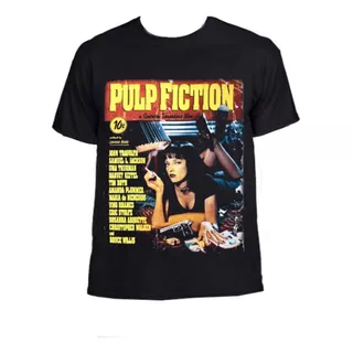 Camiseta Pulp Fiction Quentin Tarantino Estampada Cine
