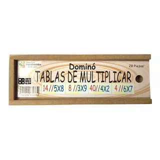 Domino Tablas Multiplicar Juego Infantil Didáctico Divertido
